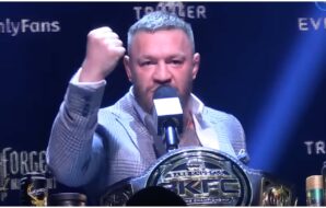 Conor McGregor snakker før BKFC Knucklemania V