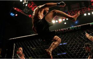 khamzat chimaev alex pereira staredown