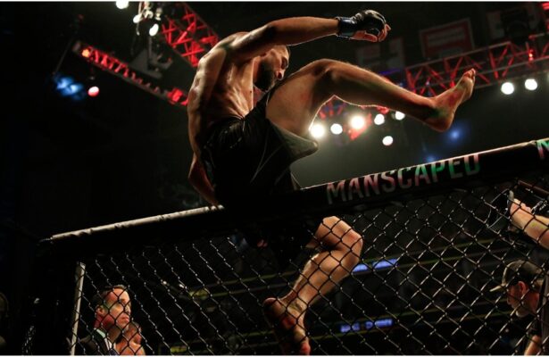 khamzat chimaev alex pereira staredown